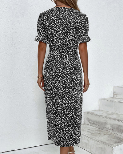 Judith | Fresh Bloom V-Neck Dress