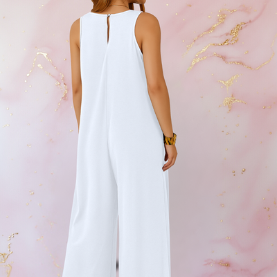 Daisy™ | Bekväm jumpsuit med V-ringning och vida ben