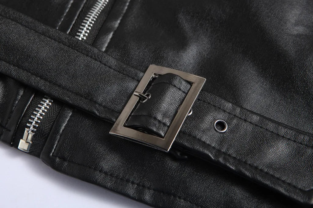 Austin™ | Klassisk Biker Läderjacka