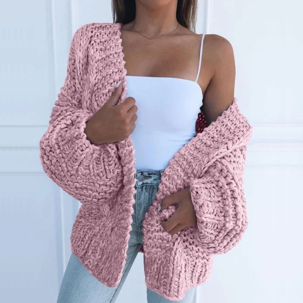 Margaret™ – Chunky Knit Avslappnad Kofta